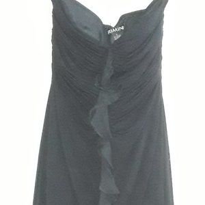 Rimini  black strapless dress